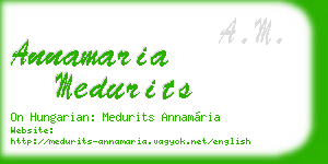 annamaria medurits business card